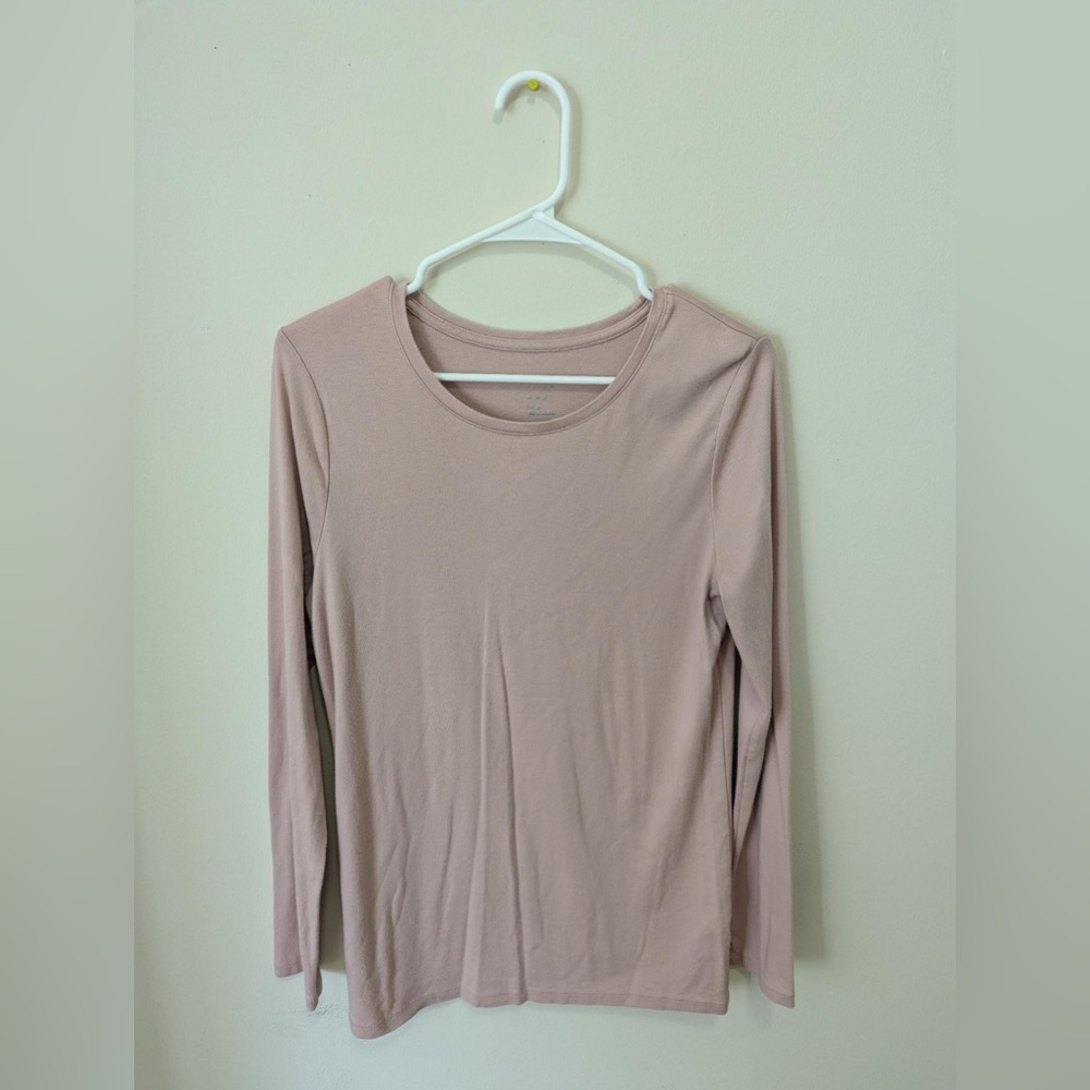 Cute Basic Pink Long Sleeve T-Shirt